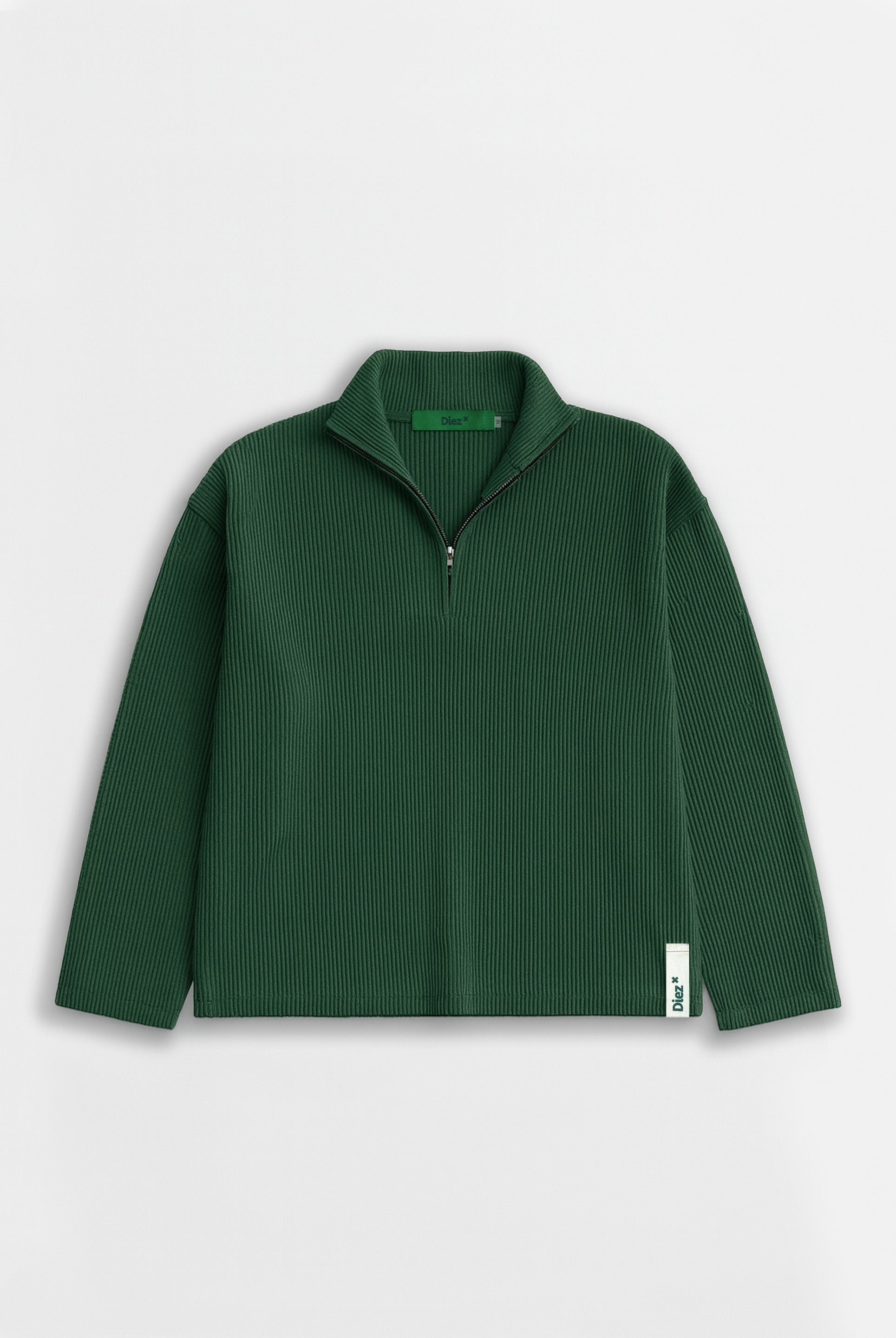 BUZO TEJIDO CON CIERRE EN EL CUELLO