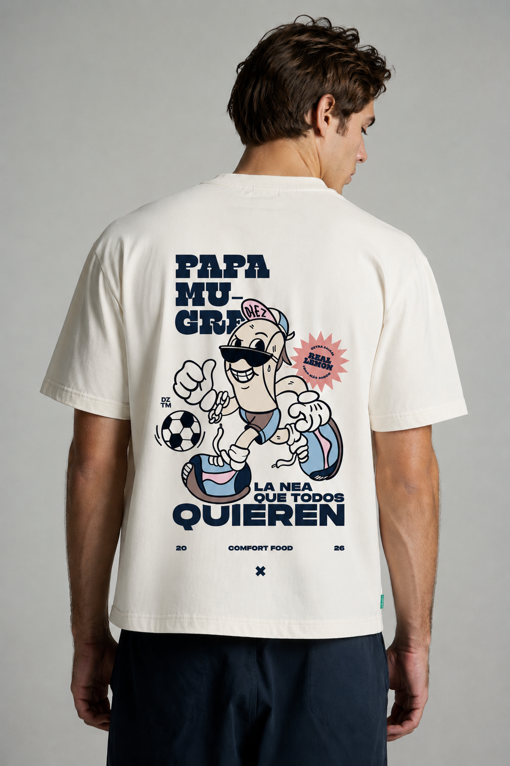 CAMISETA BOXY FIT * PAPA MUGRE