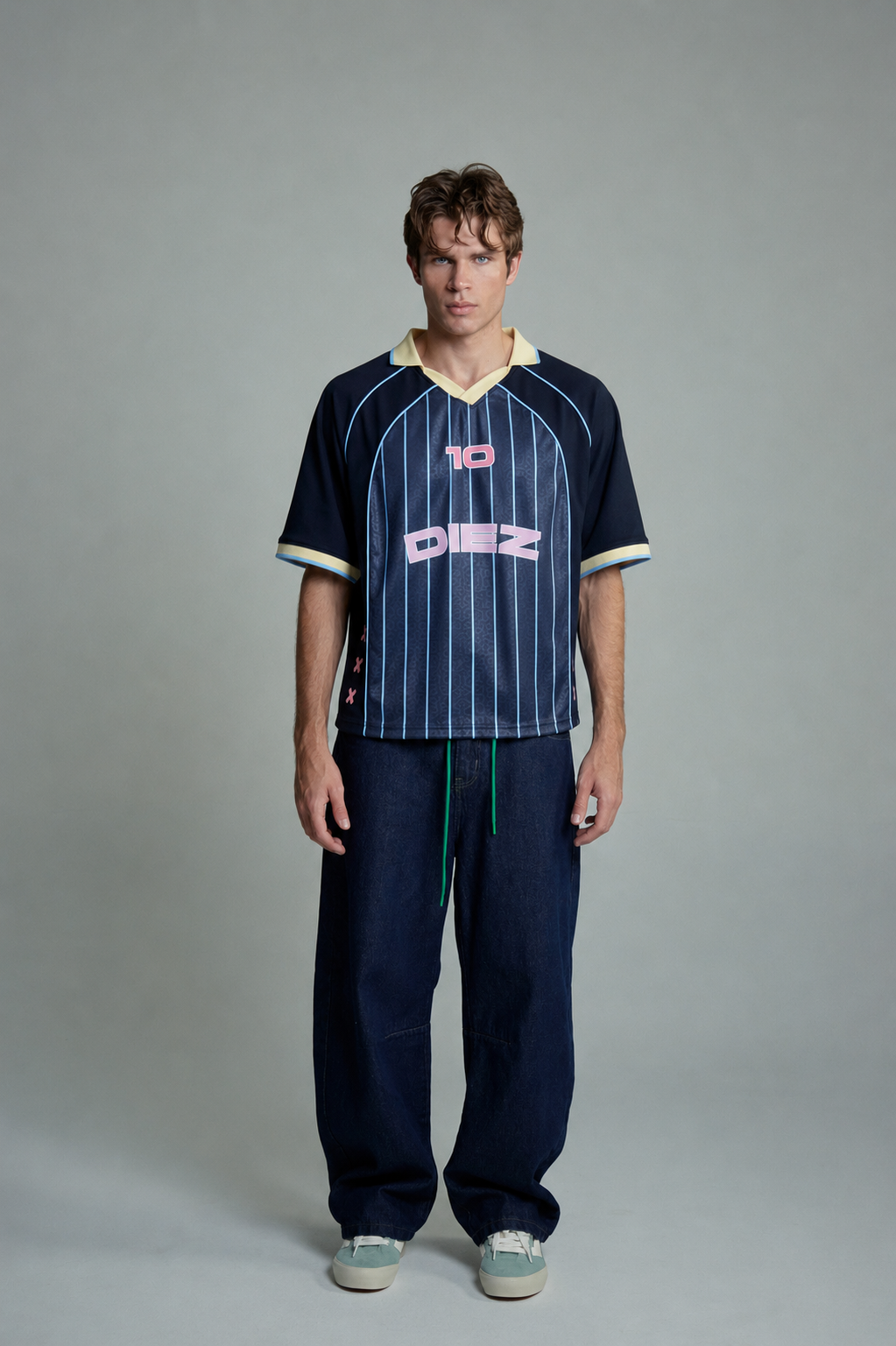CAMISETA FÚTBOL AZUL