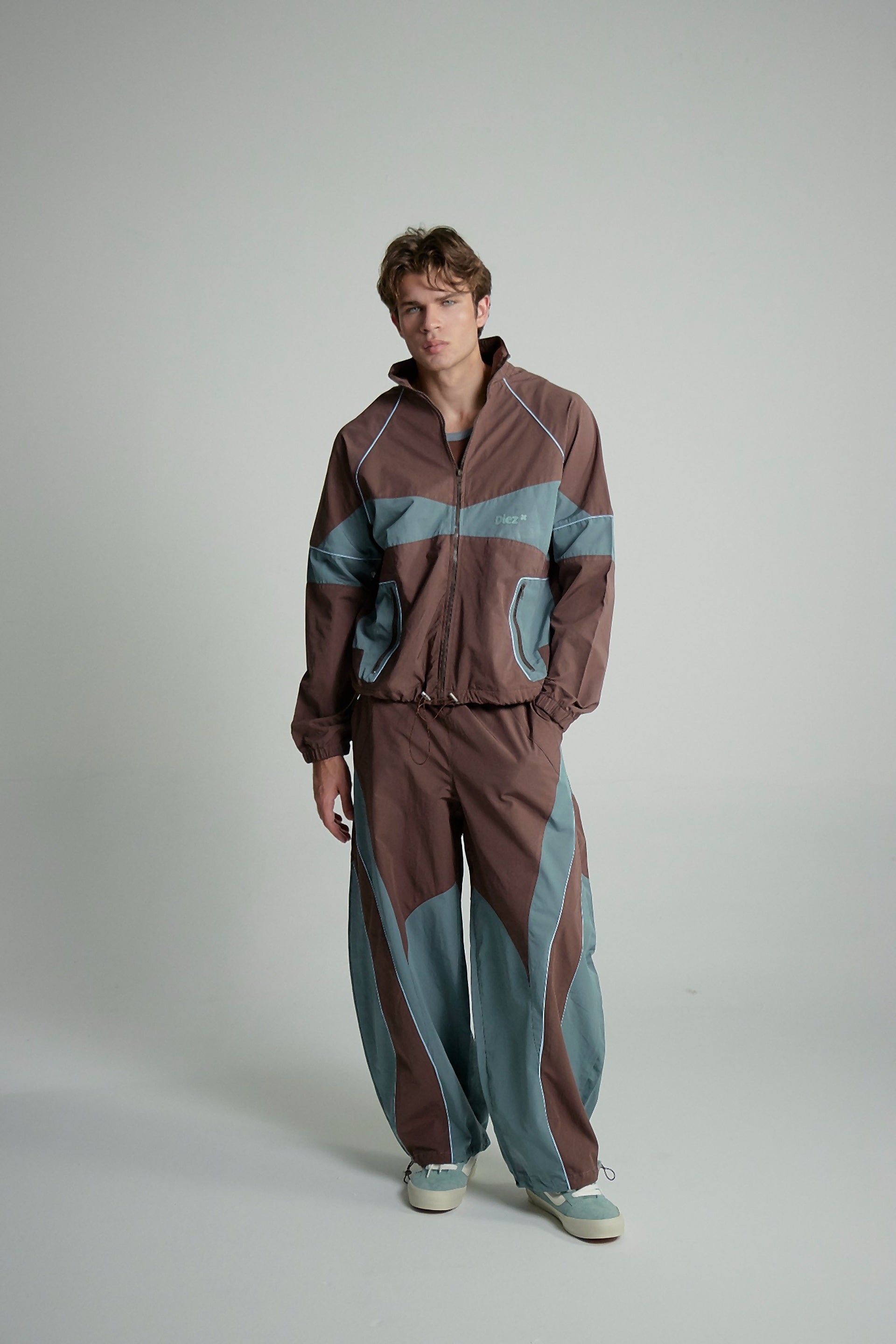 SUDADERA TRACK BLOQUES DE COLOR