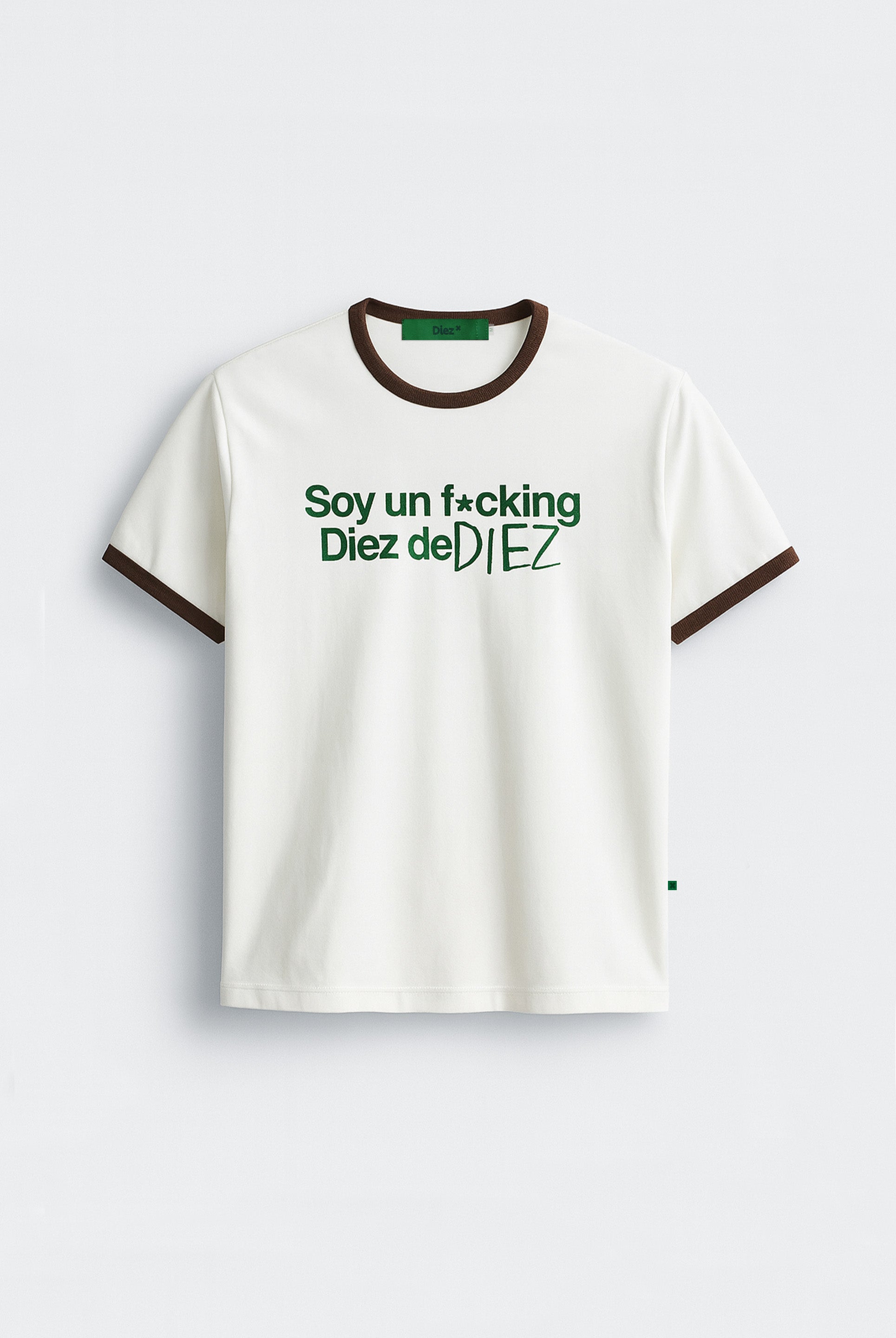 CAMISETA RIB CAFÉ FXCKING - DIEZ X MR TOWERS