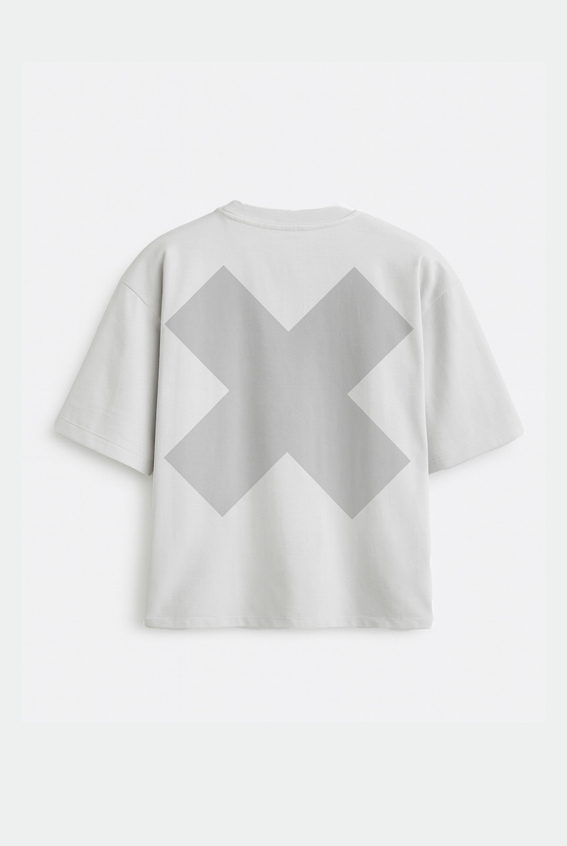 CAMISETA BOXY FIT GRIS X